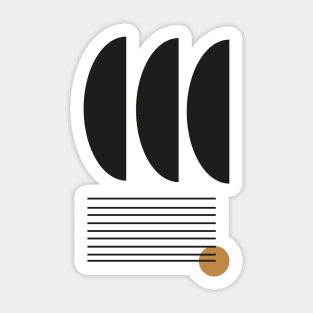 Mid century study no.13 Sticker